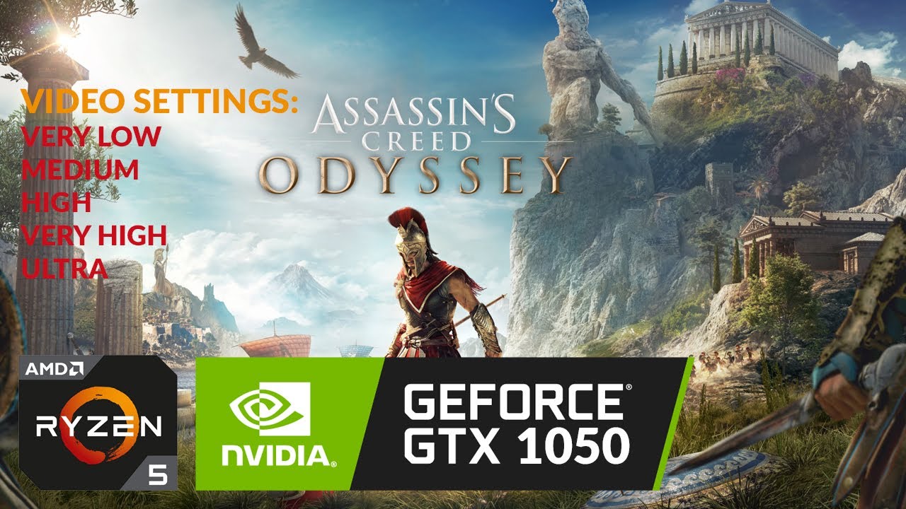 Assassin's Creed Odyssey GTX 1050 2GB FPS Check - Low to Ultra Settings