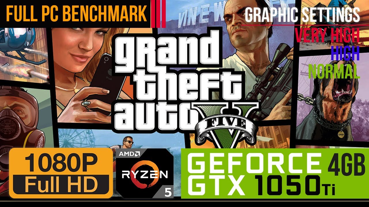 (GTA 5) GTX 1050 Ti 4GB RAM Best Settings FPS Test PC Gameplay