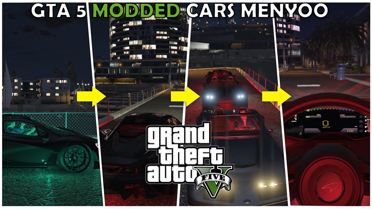 GTA 5 Modded Cars Mod Menu PC Using Menyoo Mod in 2021