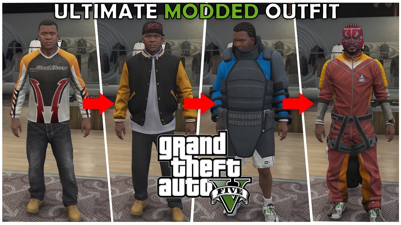GTA 5 Modded Outfits Male 1.51 - Multiple Tryhard Outfits (Male,Female,Boy,Girl) and more
