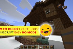 How To Build A Cute House In Minecraft Easy (No Mods) in 2021