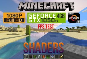 Minecraft Ultra Realistic GTX 1050Ti 4GB (20+ Shaders Benchmark FPS Test)