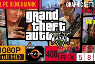 RX 580 GTA V Benchmark (4GB & AMD Ryzen 2600) - Low to Max Settings - FPS Check