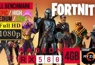 RX 580 Ryzen 5 2600 Fortnite PC Benchmark - FPS Test