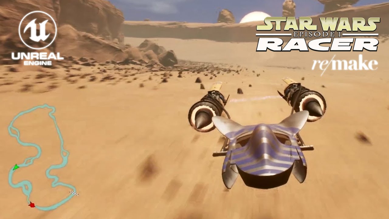 Star Wars Episode 1 Pod Race (UNREAL ENGINE 4) - REMAKE